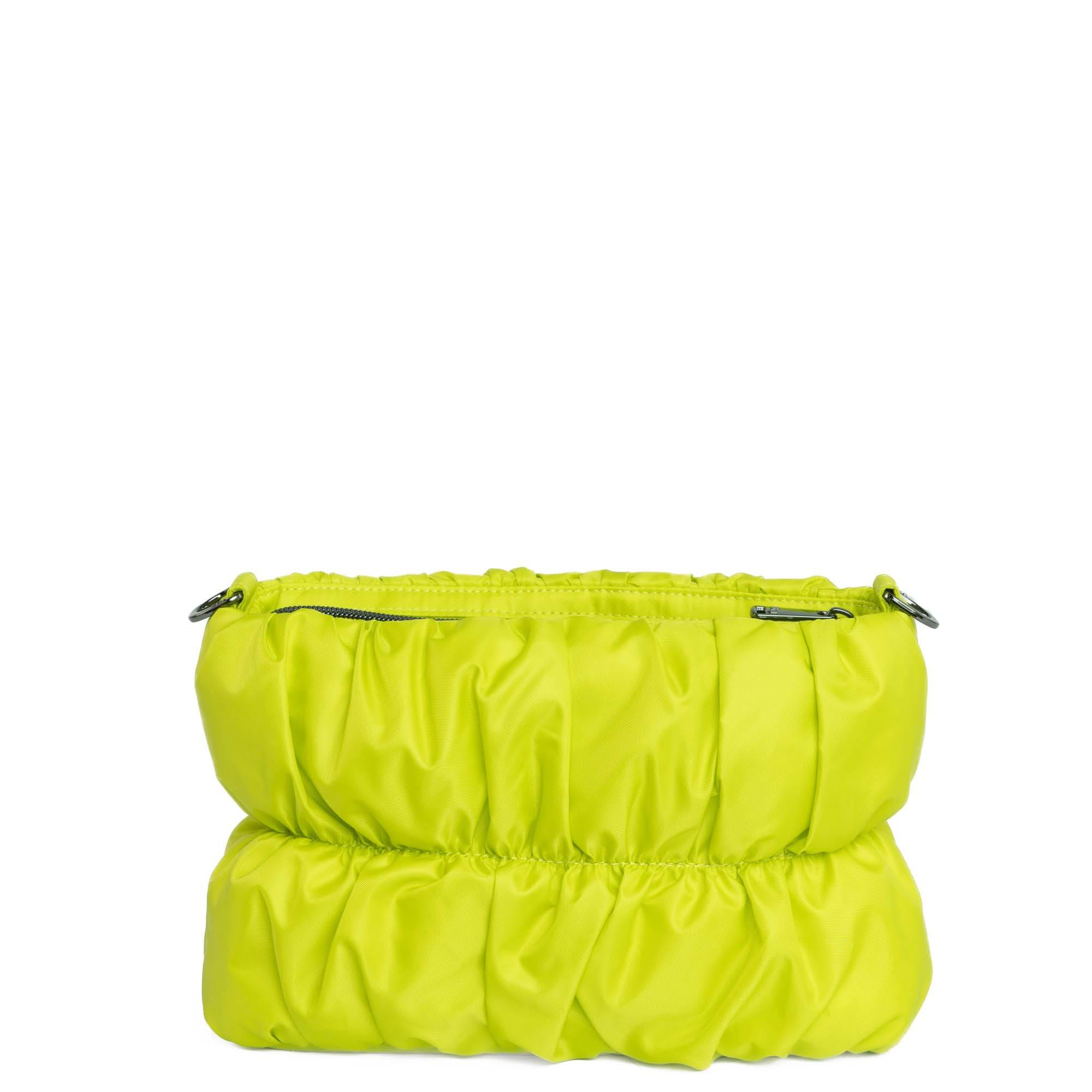Flounce Ruched Crossbody Bag - LEMON LIME - Flounce_LemonLime_04